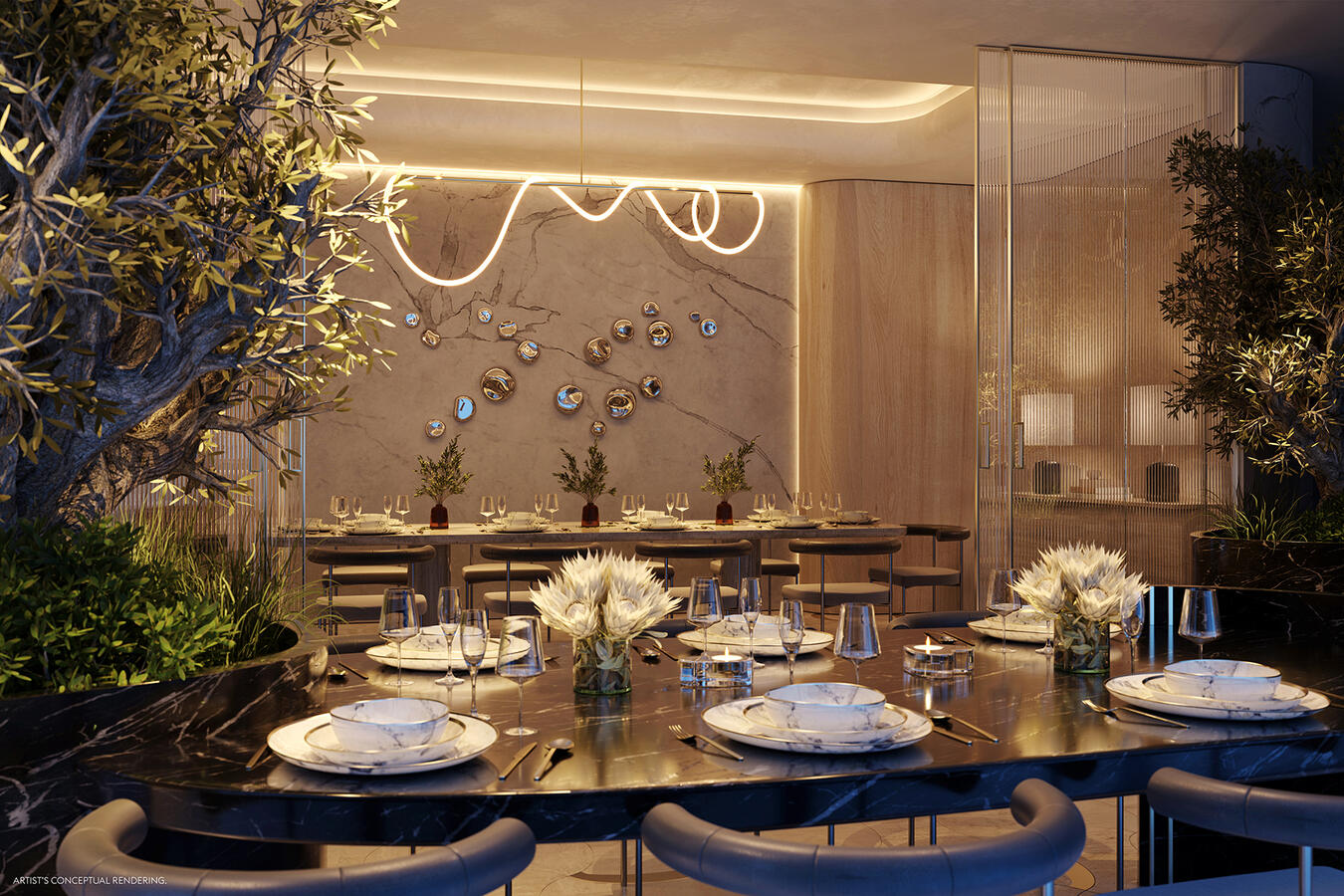 Restaurante no primeiro nível